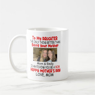 Caneca De Café Dia de as mães Engraçado Presente Para Filha Da Mã