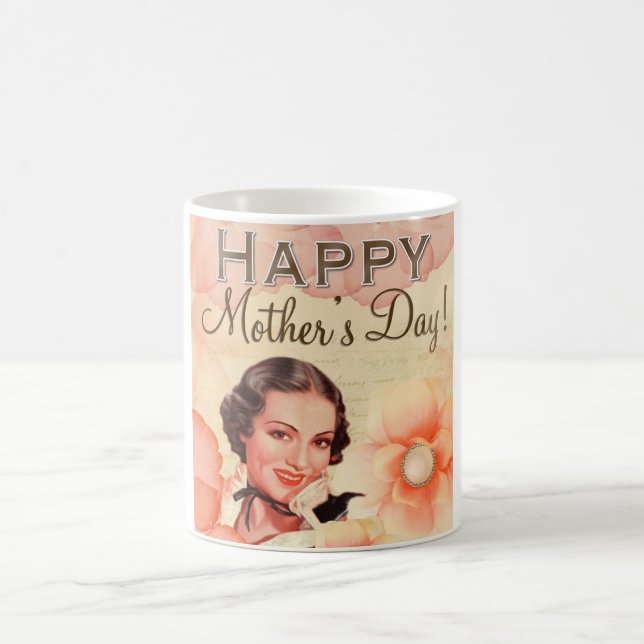 Caneca De Café Dia de as mães Feliz (Centro)
