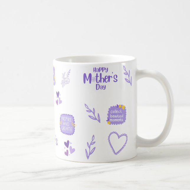 Caneca De Café Dia de as mães Feliz (Direita)