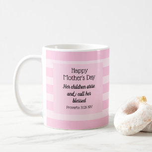 Caneca De Café Dia de as mães Feliz, Bíblia Abençoada Verse Chris