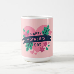Caneca De Café Dia de as mães Feliz Coffee Mug