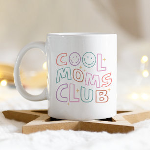Caneca De Café Dia de as mães Feliz do legal Mães Club