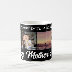 Caneca De Café Dia de as mães Feliz Mãe Foto Branca Coffee Mug