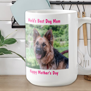 Caneca De Café Dia de as mães Feliz - Melhor Mãe Canina - Foto Pe