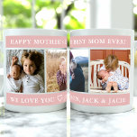 Caneca De Café Dia de as mães Feliz Personalizado<br><div class="desc">Personalize esta caneca e dê-a como presente!</div>