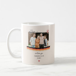 Caneca De Café Dia de as mães feliz que te amamos