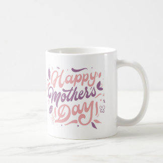 Caneca De Café 🌸 Dia de as mães Feliz - Um Grande Abraço na Vésp