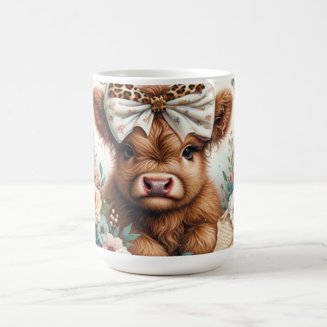 Caneca De Café Dia de as mães Feliz/Vaca Highland (Centro)