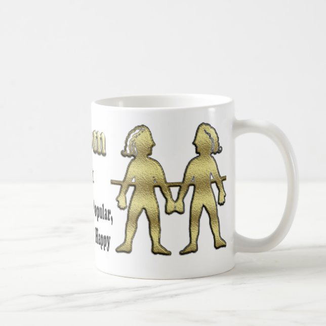 Caneca De Café dia de as mães Gemini Zodiac Coffee Mug (Direita)