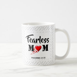 Caneca De Café Dia de as mães Inspirational FEARLESS MOM Prov 31