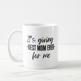Caneca De Café Dia de as mães Melhor Mãe Dotada Coffee Mug