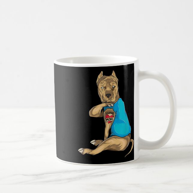 Caneca De Café Dia de as mães Oferece Engraçado Cachorro Eu Amo M (Direita)
