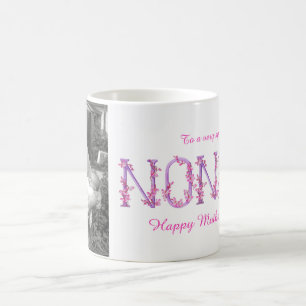 Caneca De Café Dia de as mães personalizado do Orchid não-color