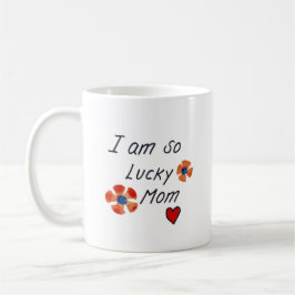 Caneca De Café dia de as mães simples e feliz personalizado manus