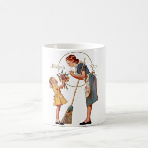 Caneca De Café Dia de as mães Vintage