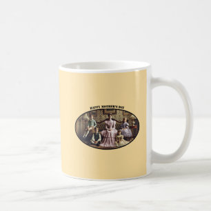 Caneca De Café Dia de as mães Vitoriano Feliz Mãe com Crianças UR