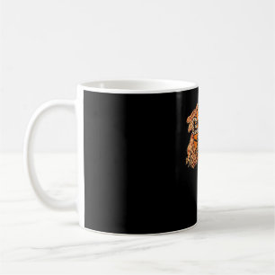Caneca De Café Dia de Basquete Leopardo Branqueado Vibes Basketb