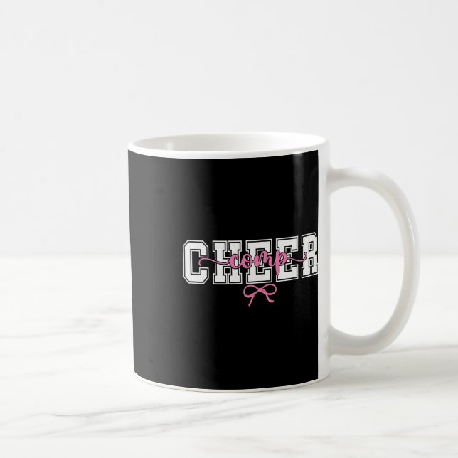 Caneca De Café Dia de Competição de Cheerleader Dia de Coquete Ch (Direita)