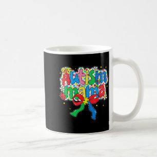 Caneca De Café Dia de conscientização do autismo mama coquette la