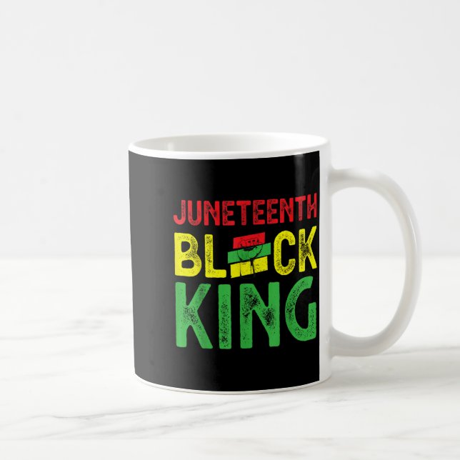 Caneca De Café Dia de emancipação do rei negro do mês de juneteen (Direita)