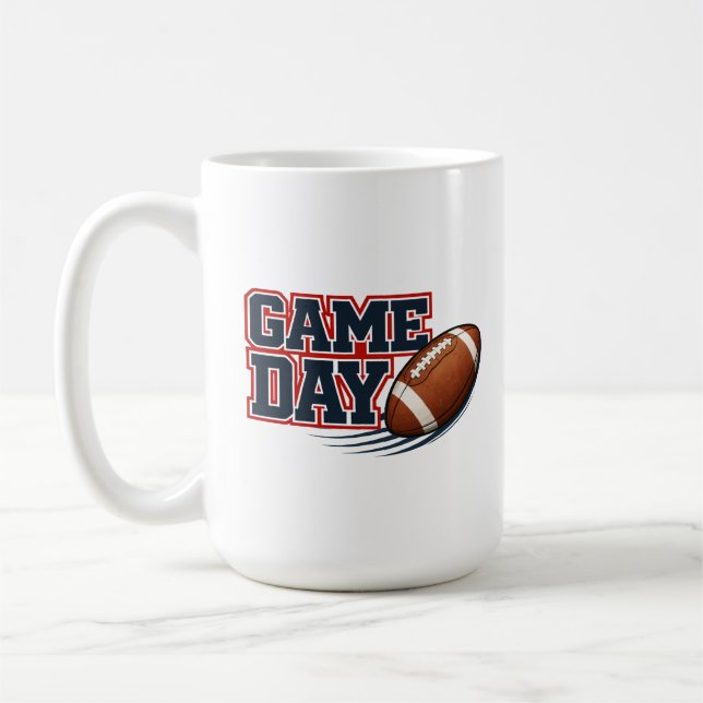 Caneca De Café Dia de Jogo - Futebol Americano (Esquerda)