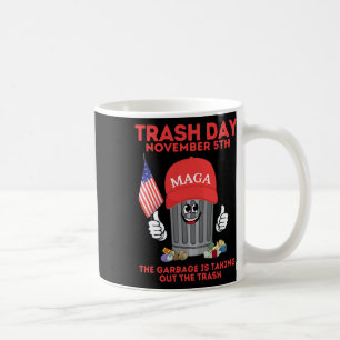 Caneca De Café Dia de Lixo do Trump Lixo Novembro 5 Lixo Levar