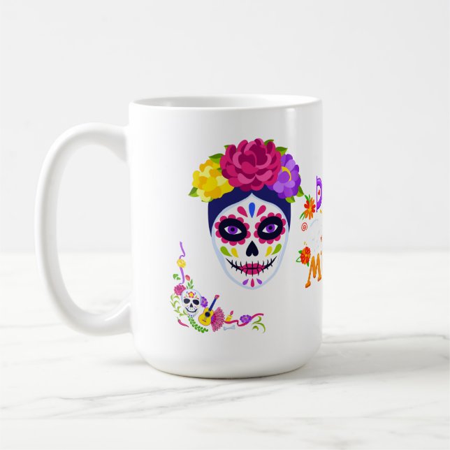 Caneca De Café Dia De Los Muertos (Esquerda)