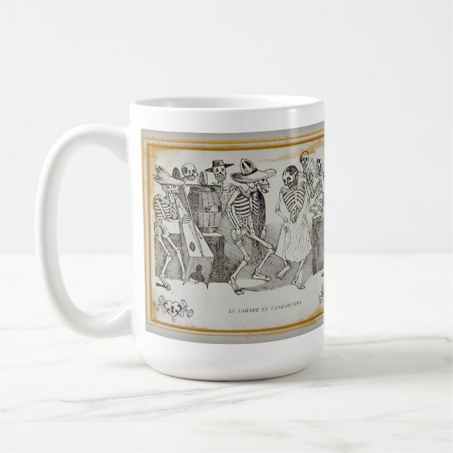 Caneca De Café Dia De Los Muertos Mug (Esquerda)