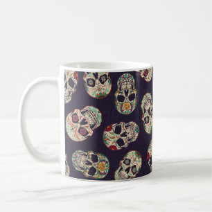 Caneca De Café Dia de los muertos, padrão sem descontinuidades c