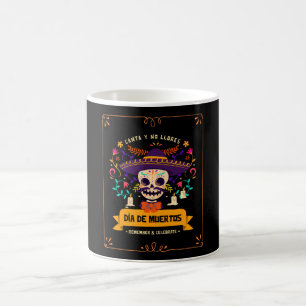 Caneca De Café Dia de muertos dia do crânio dos mortos