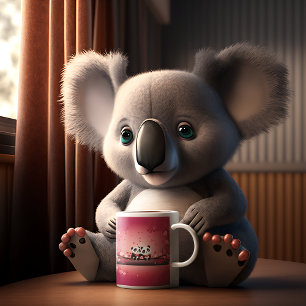 Caneca De Café Dia de os namorados bonito e engraçado para crianç