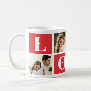 Caneca De Café Dia de os namorados Casal 4 Photo Love