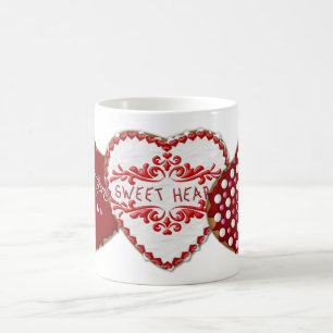 Caneca De Café dia de os namorados Cookies-Sweetheart Coffee Mug