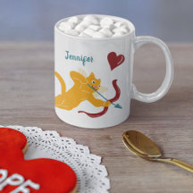 Dia de os namorados Cupid Cats Personalizado
