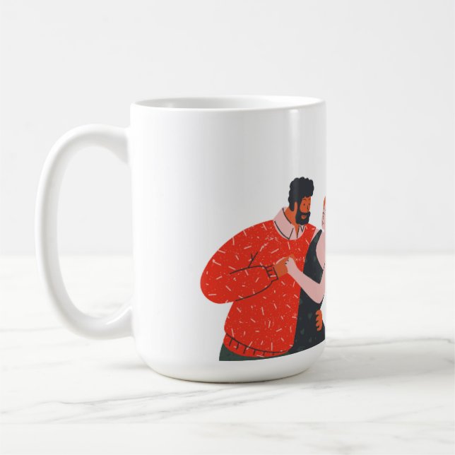 Caneca De Café Dia de os namorados Dance Figure (Esquerda)