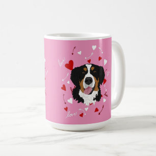 Caneca De Café Dia de os namorados de Cachorro da Montanha Bernes