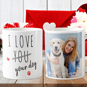 Caneca De Café Dia de os namorados Engraçado Eu Amo Sua Foto Pers