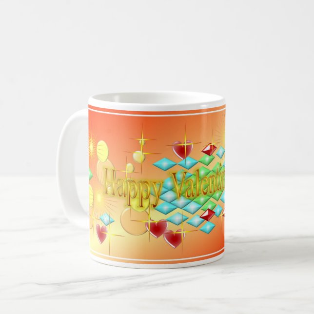 Caneca De Café Dia de os namorados fabuloso (Frente Esquerda)