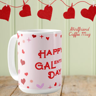 Caneca De Café Dia de os namorados Feliz da Garota do Dia da Gale