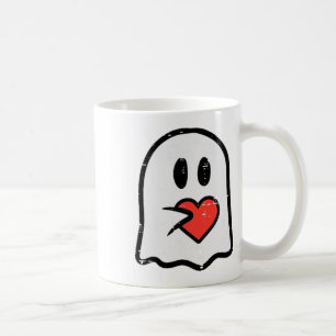 Caneca De Café Dia de os namorados Ghost Heart Pocket Cute My Boo