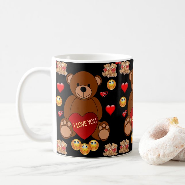 Caneca De Café Dia de os namorados Mug (Com Donut)