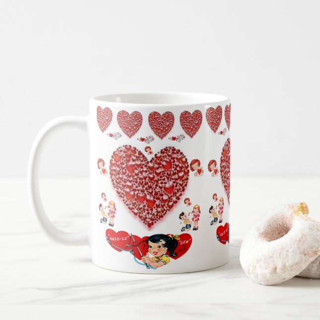 Caneca De Café Dia de os namorados Mug (Com Donut)