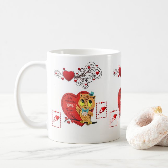 Caneca De Café Dia de os namorados Mug (Com Donut)