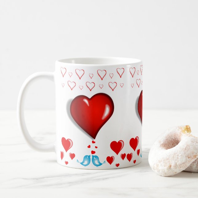 Caneca De Café Dia de os namorados Mug (Com Donut)