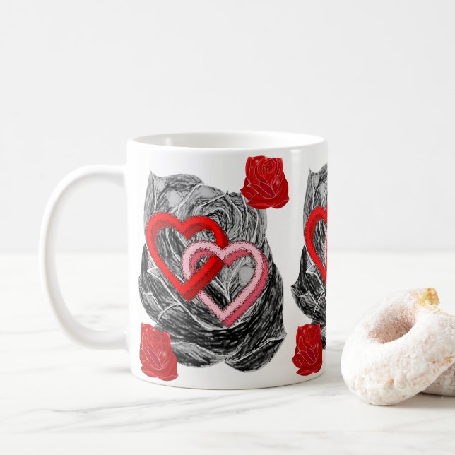 Caneca De Café Dia de os namorados Mug (Com Donut)