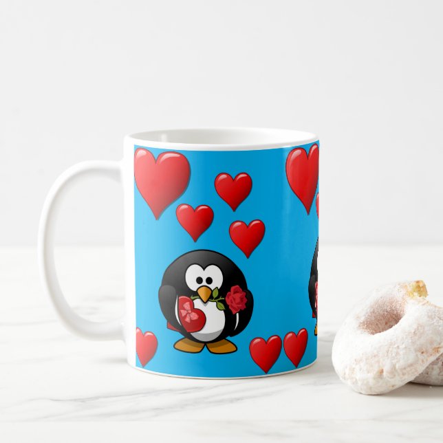 Caneca De Café Dia de os namorados Mug (Com Donut)