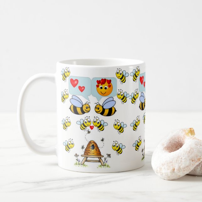 Caneca De Café Dia de os namorados Mug (Com Donut)