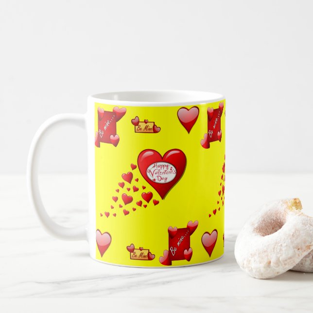 Caneca De Café Dia de os namorados Mug (Com Donut)