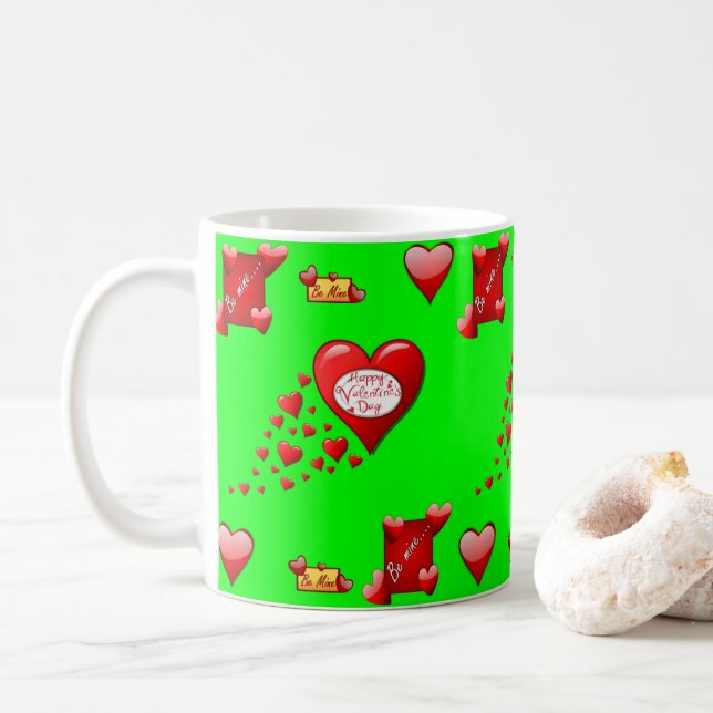 Caneca De Café Dia de os namorados Mug (Com Donut)
