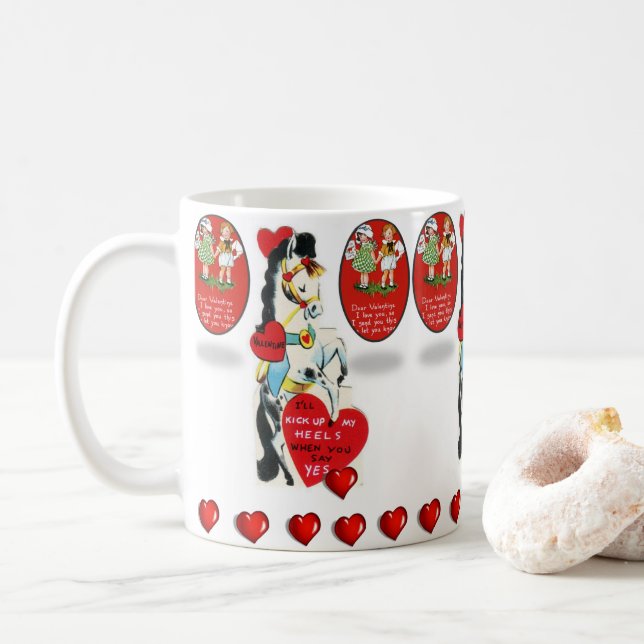 Caneca De Café Dia de os namorados Mug (Com Donut)